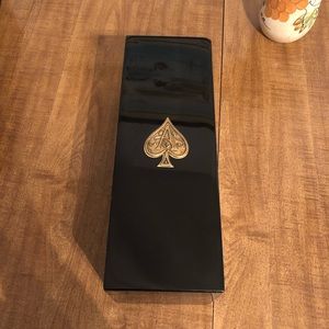 Ace of spade champagne coffin and booklet
